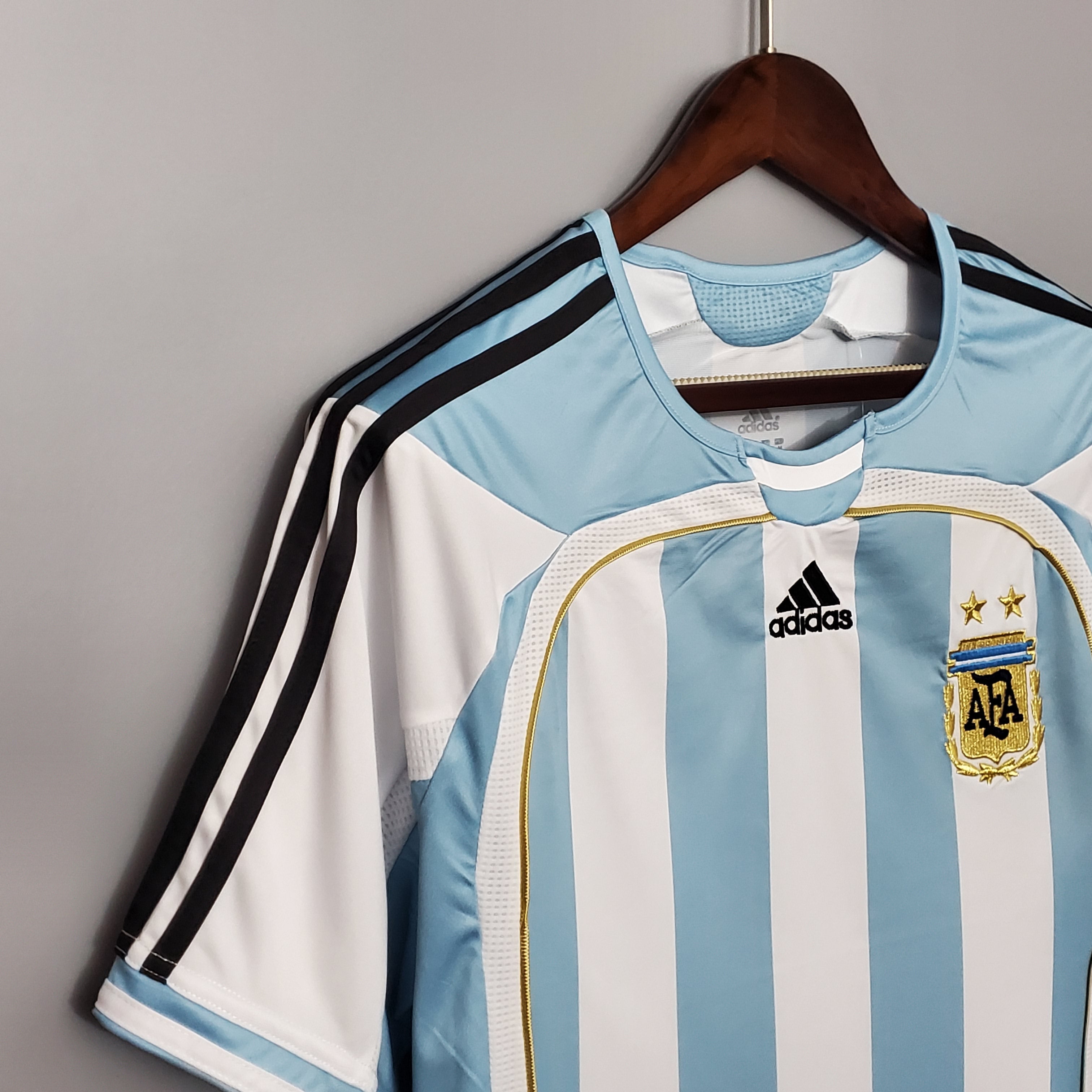 Messi Argentina Home 2006 World Cup Jersey
