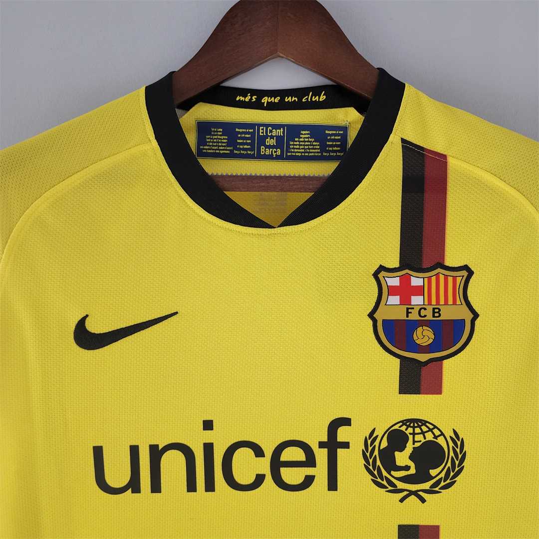 Messi Barcelona Away Long Sleeve Jersey 2008/09