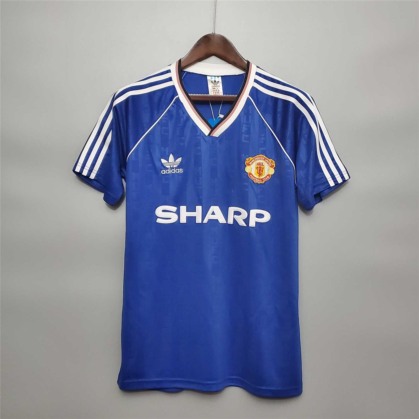 Man. United Away Shirt Blue 1988/89