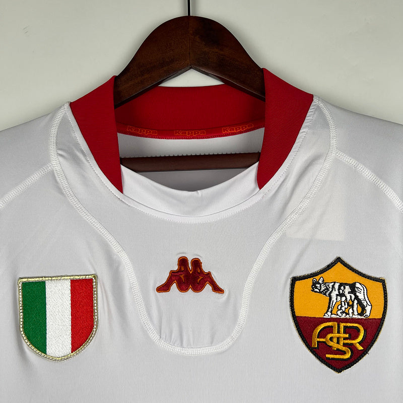 Roma Away Jersey White 2001/02