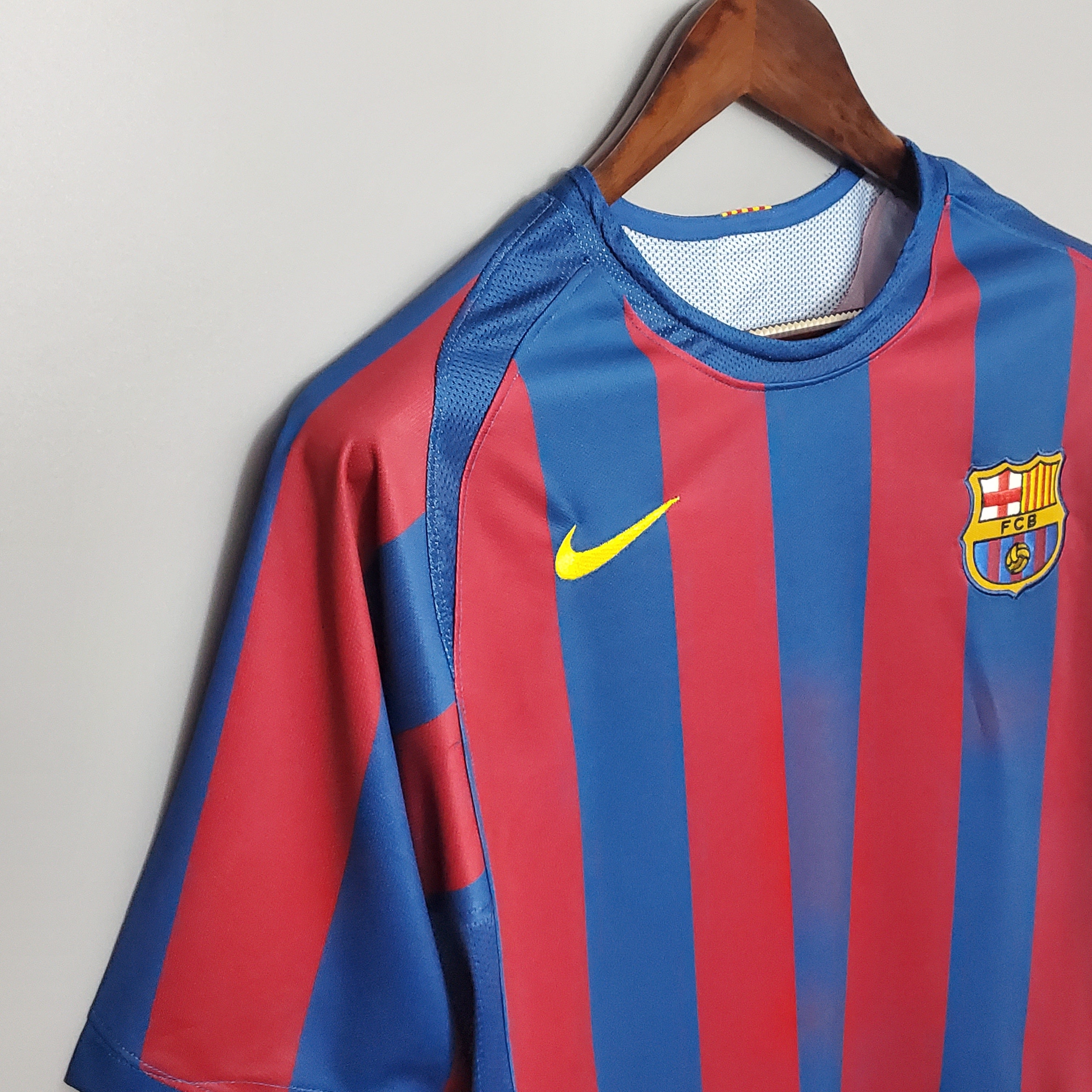 Messi Barcelona Home Champions League Jersey 2005/06
