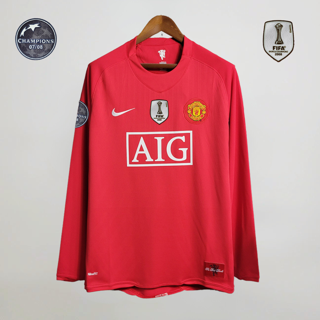 Man. United Home UCL Long Shirt 2008/09