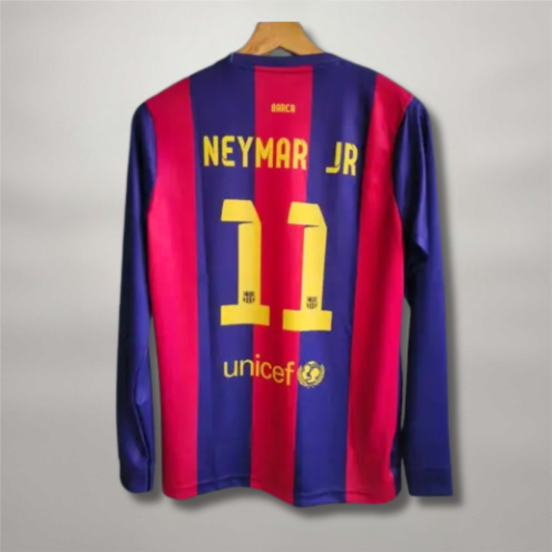 Neymar Barcelona Home Long Sleeve Shirt 2014/15