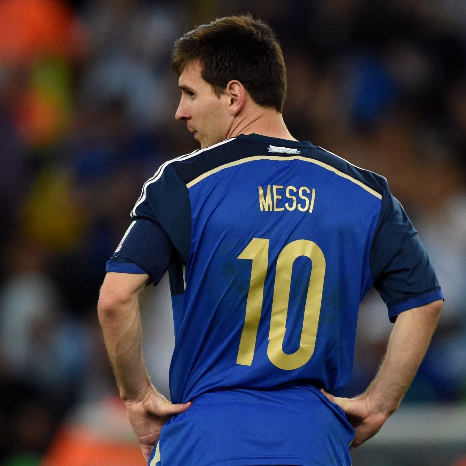 Messi Argentina Away World Cup Final 2014 Jersey