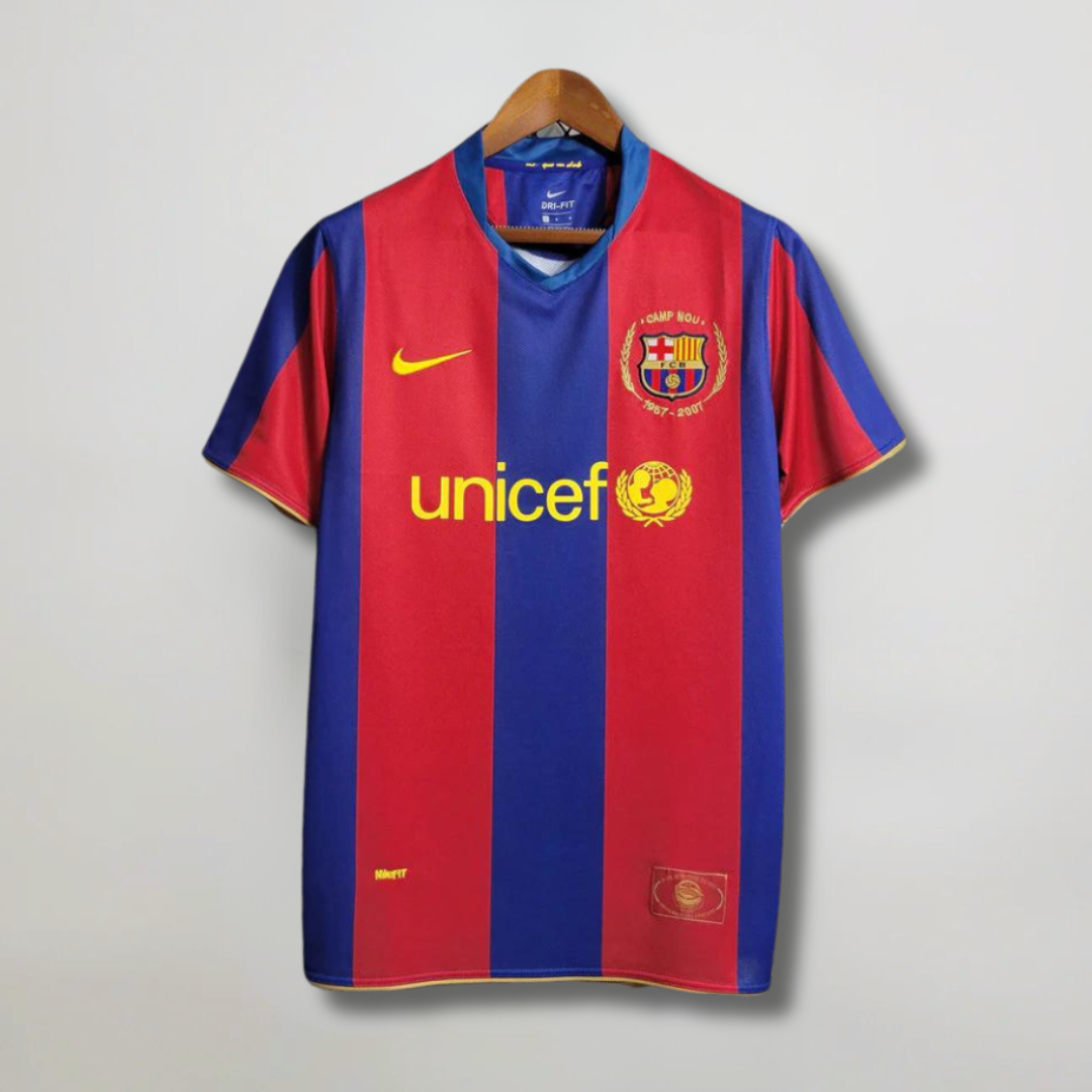 Barcelona Home Shirt 50th Camp Nou 2007/08