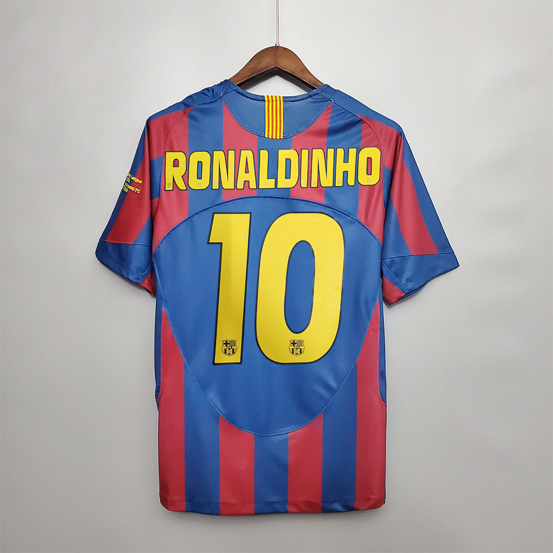 Ronaldinho Barcelona Home Champions League 2005/06 Jersey