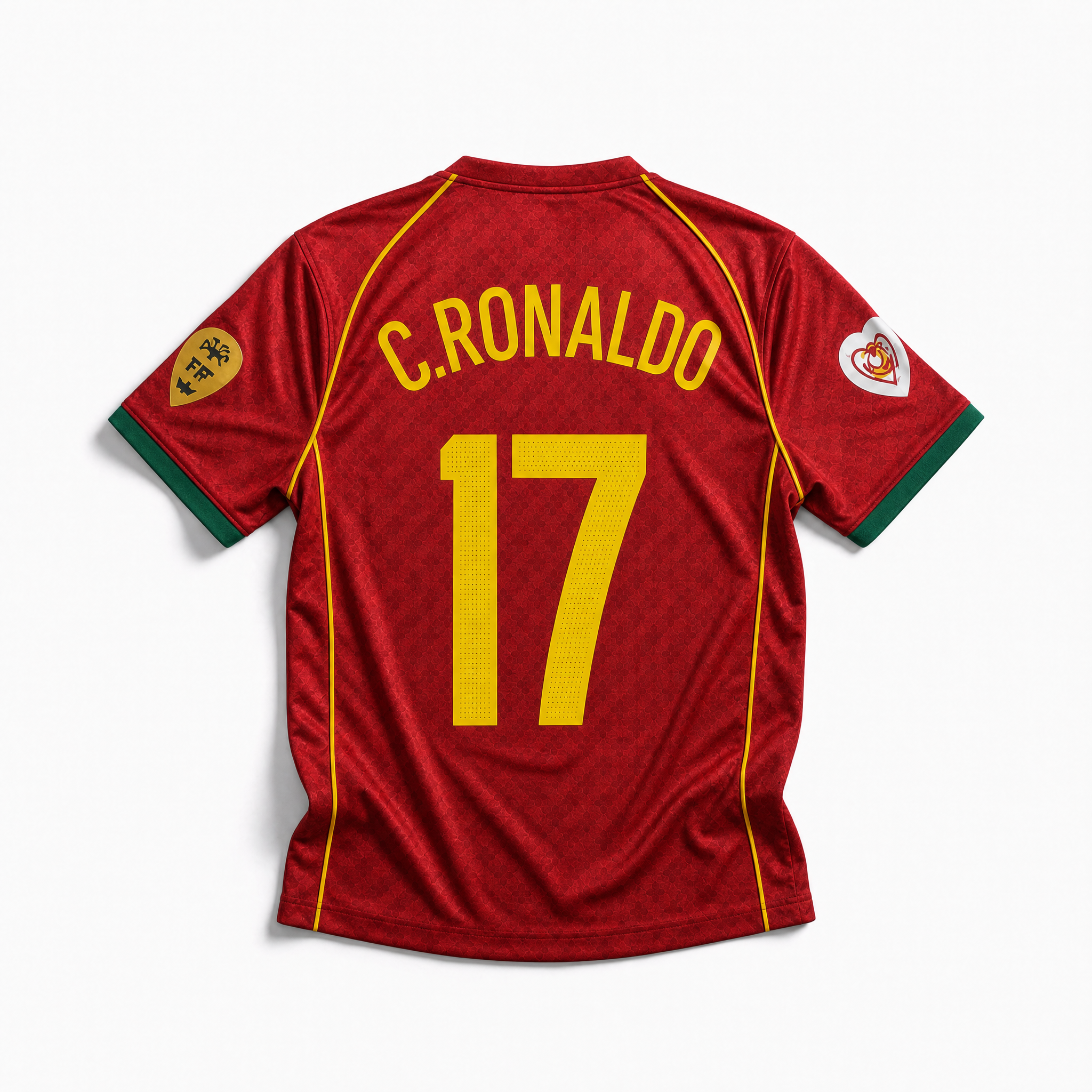 Cristiano Ronaldo CR7 Portugal Home Jersey 2004