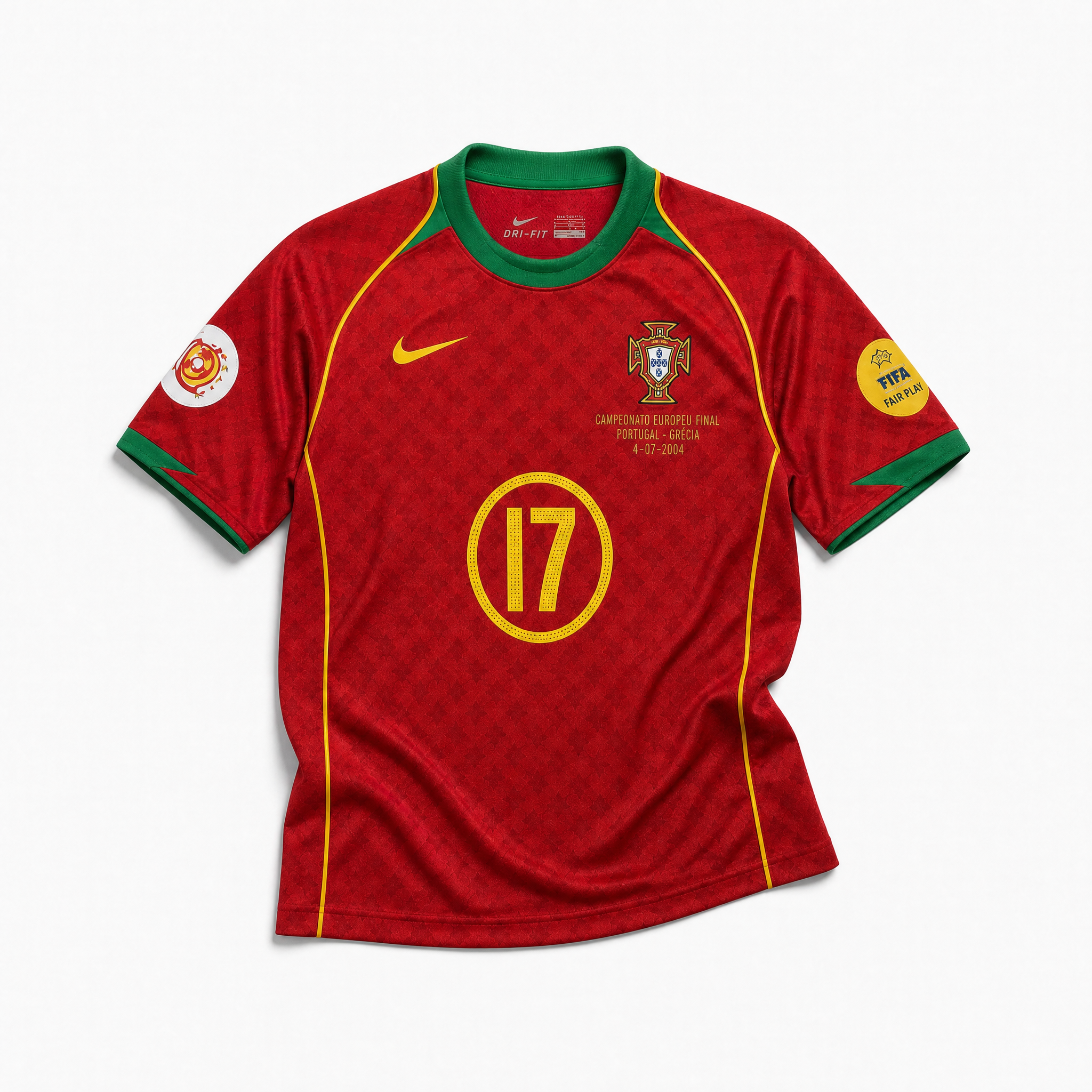 Cristiano Ronaldo CR7 Portugal Home Jersey 2004