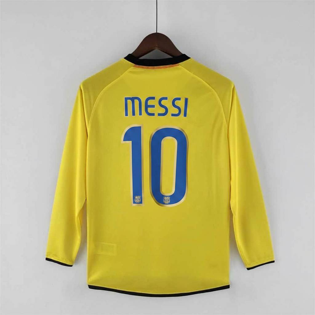 Messi Barcelona Away Long Sleeve Jersey 2008/09