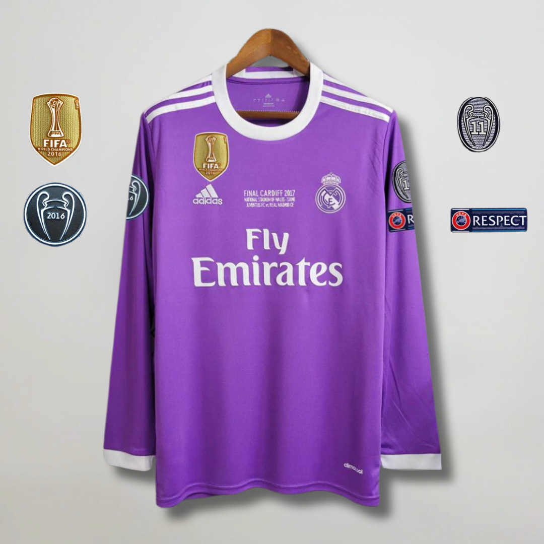 Real Madrid Third Final UCL Long Sleeve Jersey 2016/17