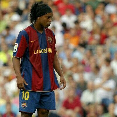 Ronaldinho Barcelona Home 50th Camp Nou Jersey 2007/08