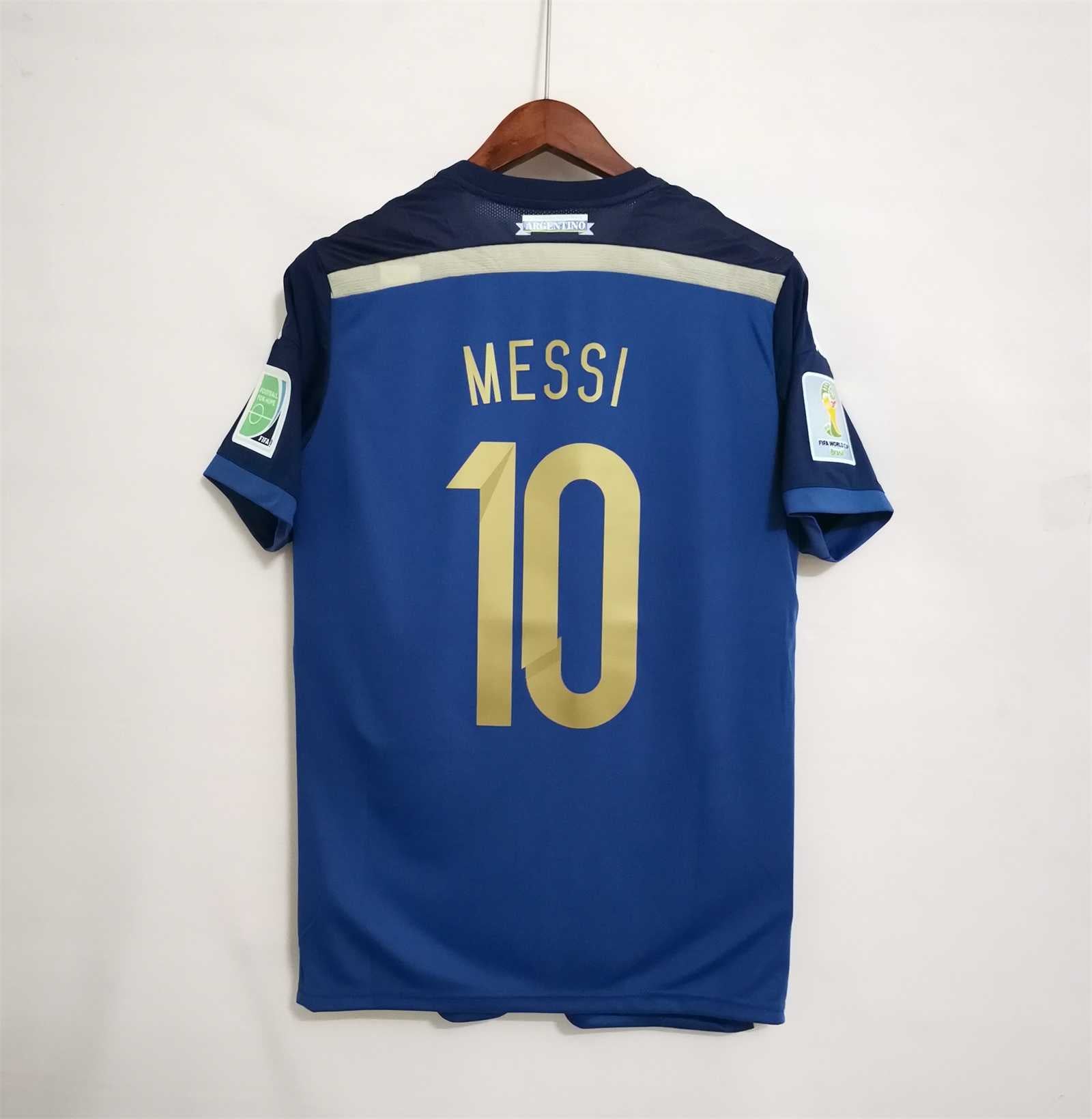 Argentina Away Jersey World Cup Final 2014