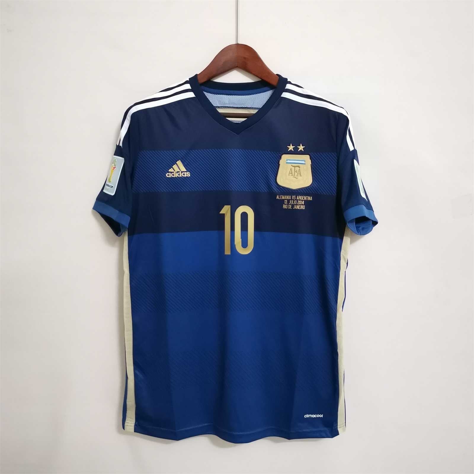 Argentina Away Jersey World Cup Final 2014