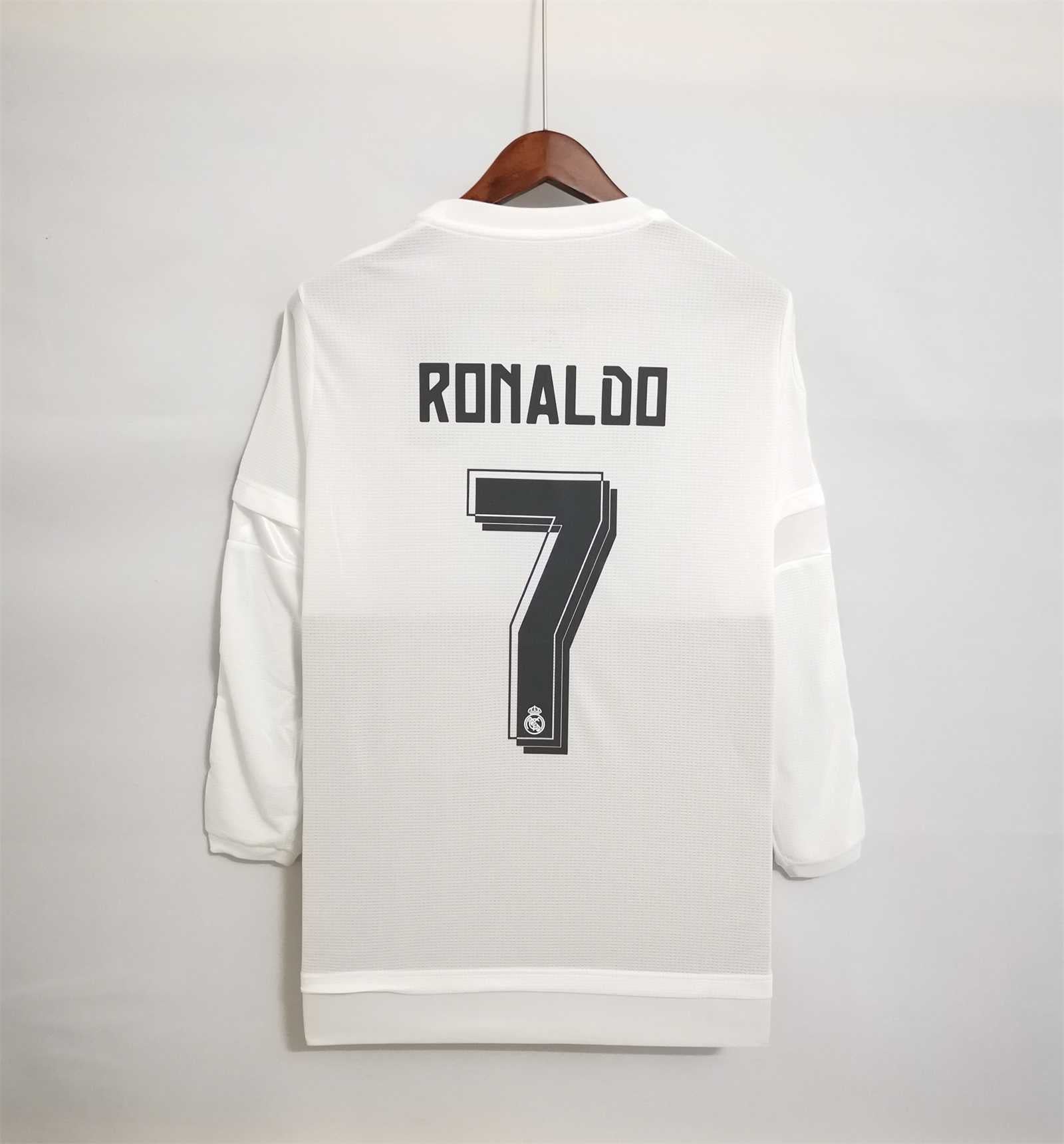 Real Madrid Home Jersey White Long 2015/16
