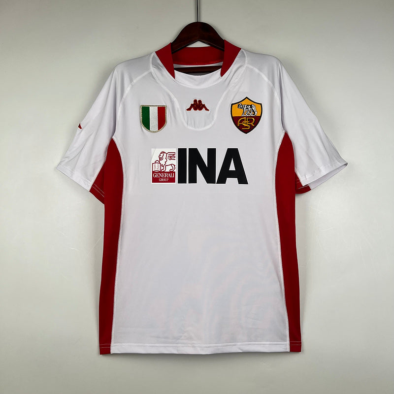 Roma Away Jersey White 2001/02