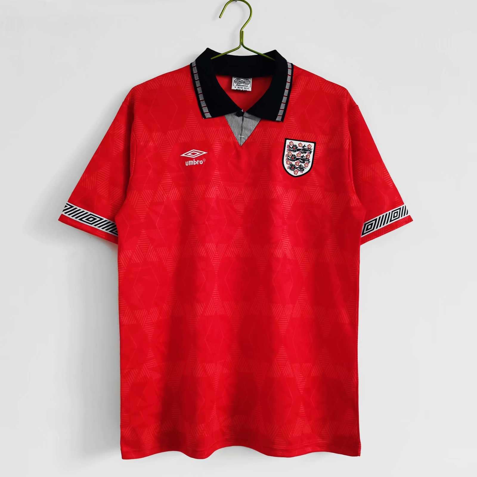 England Away Shirt Red 1990