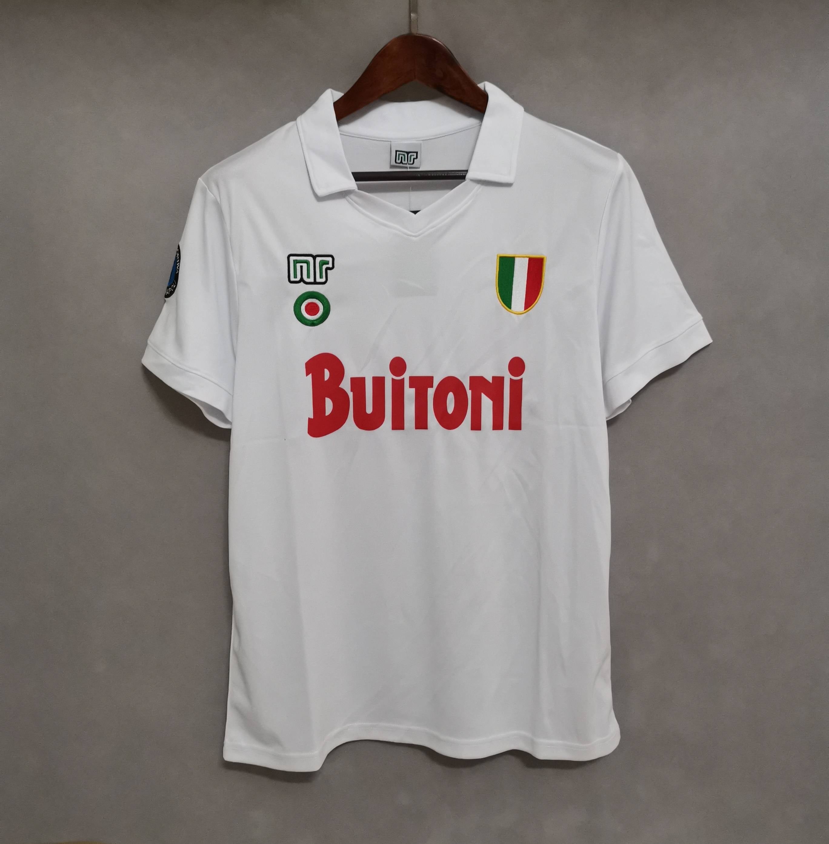 Napoli Away Shirt White 1987/88