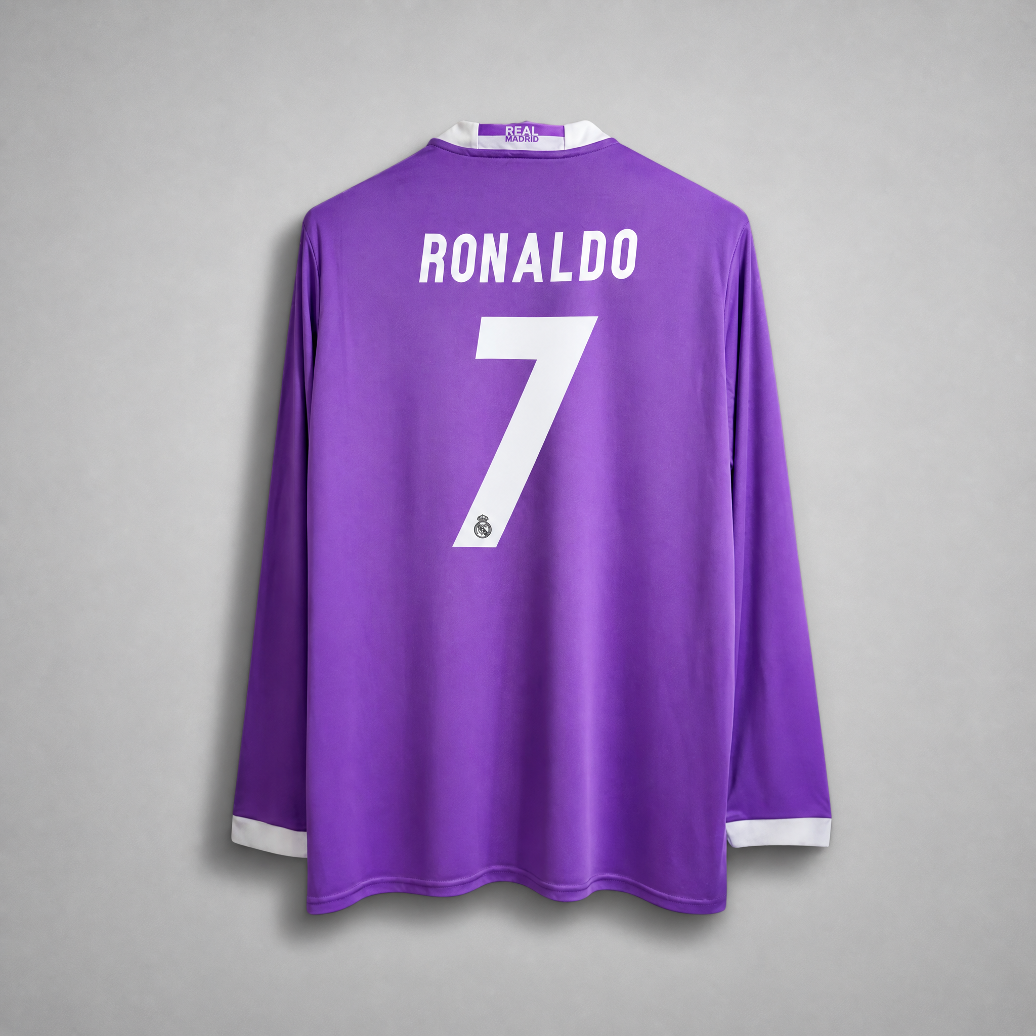 Cristiano Ronaldo CR7 Real Madrid Away Jersey 2017 – Long Sleeve