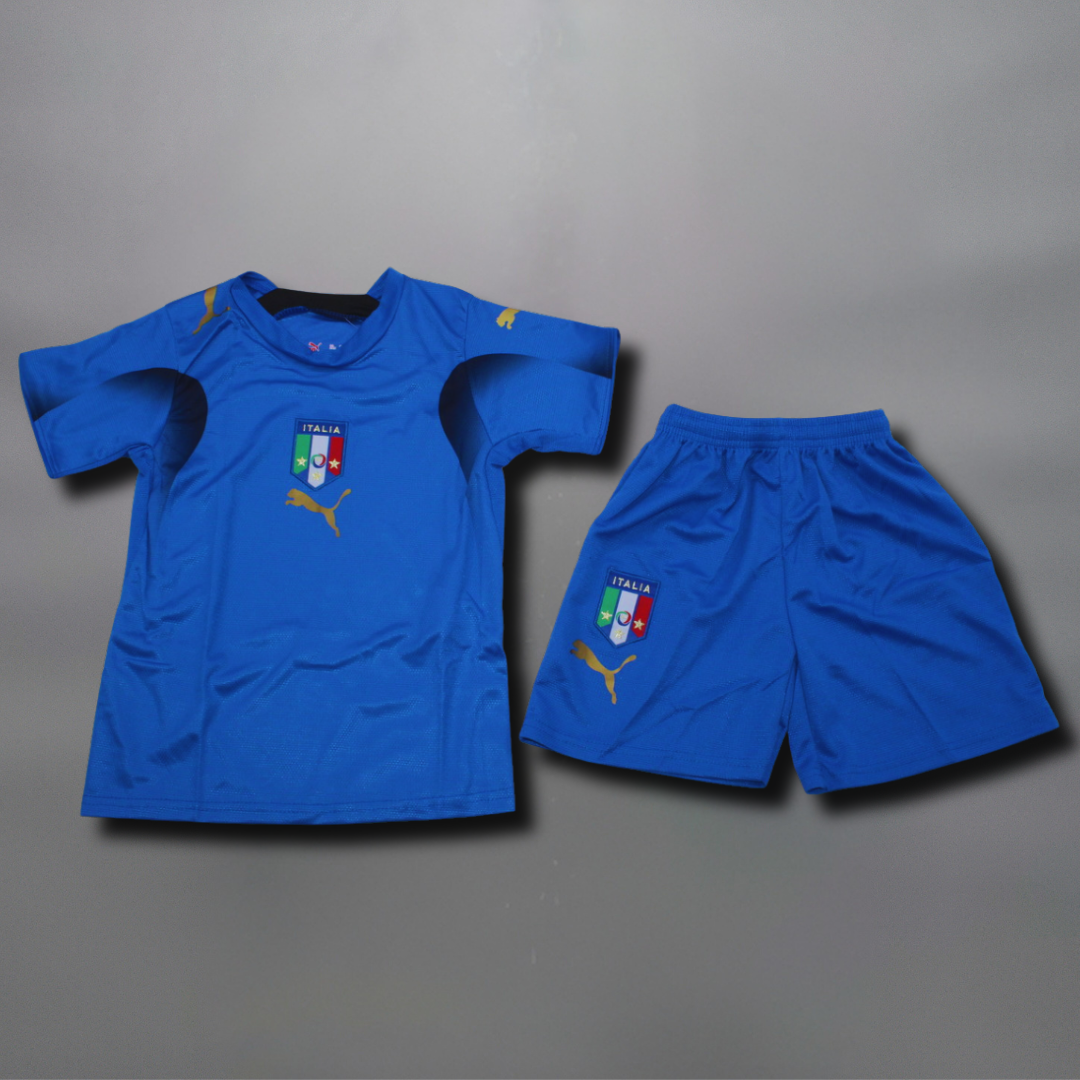 Italy Home Kit 2006 World Cup Victory - KIDS