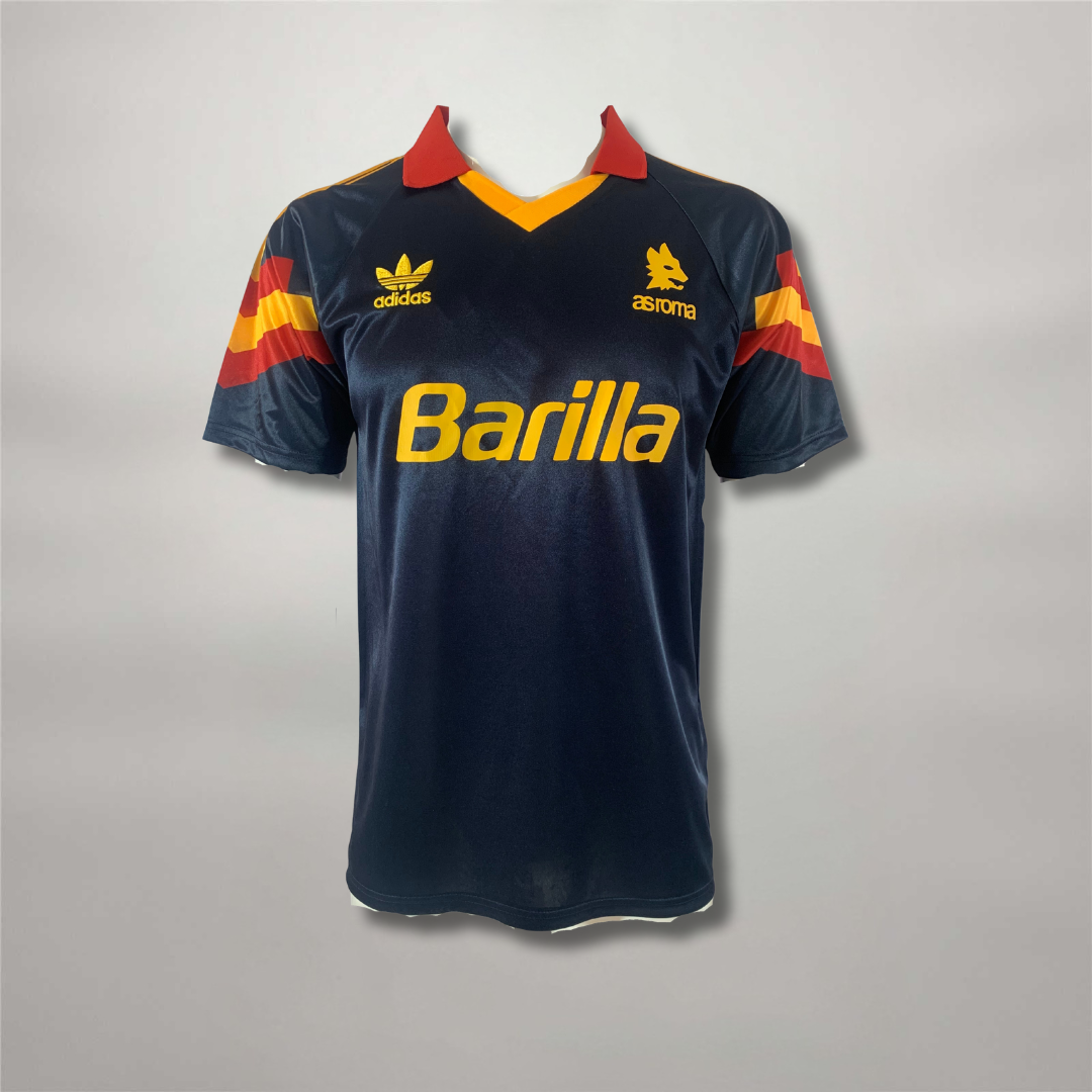 Roma Away Shirt White 1990/91