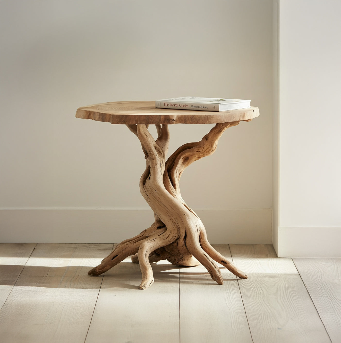 Custom Wood End Table For A Cozy And Inviting Living Room